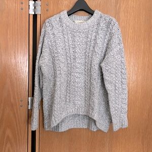 Grey knitted sweater